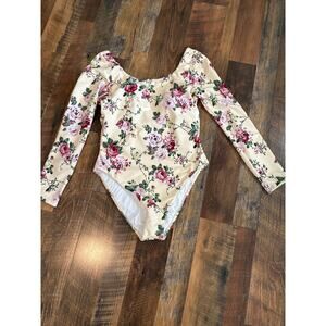 NWT Antonio Melani The Style Bungalow Miraflores Long Sleeve One Piece Swimsuit